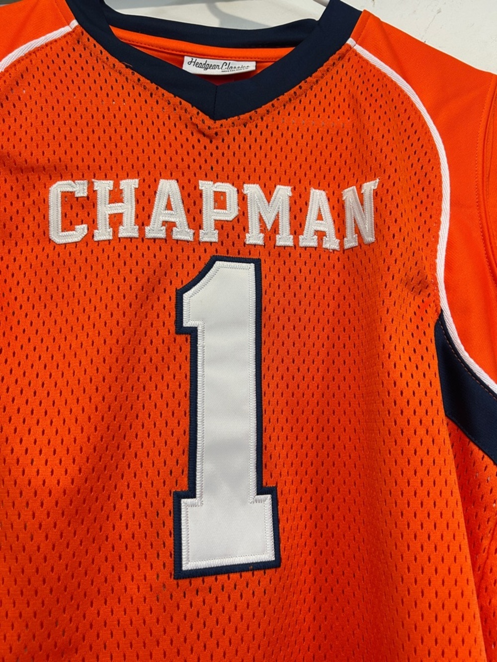 Headgear classic Chapman Kids' Orange Athletic Jersey - Number 1 medium new - Picture 4 of 9
